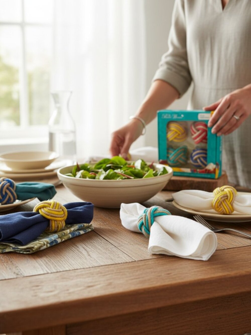The Pioneer Woman Woven Napkin Rings Set of 4